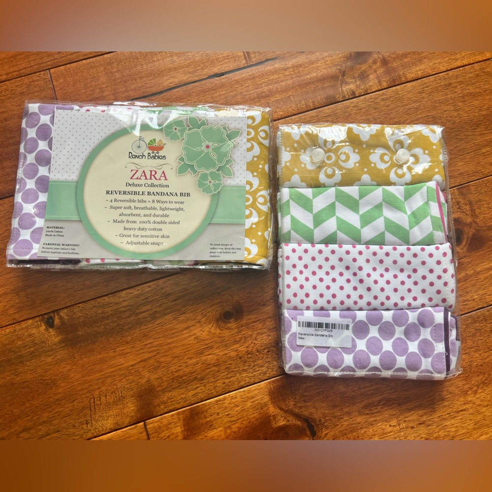 Rench Babies ZARA Deluxe Edition Reversible bandana bibs